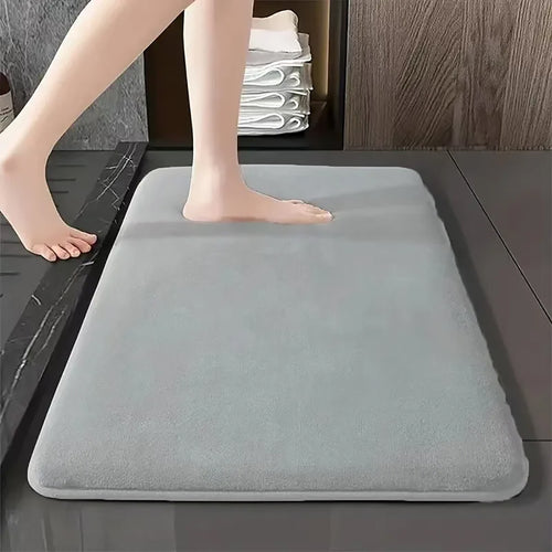 Tapis de Bain Ultra-Absorbant Antidérapant - Séchage Instantané