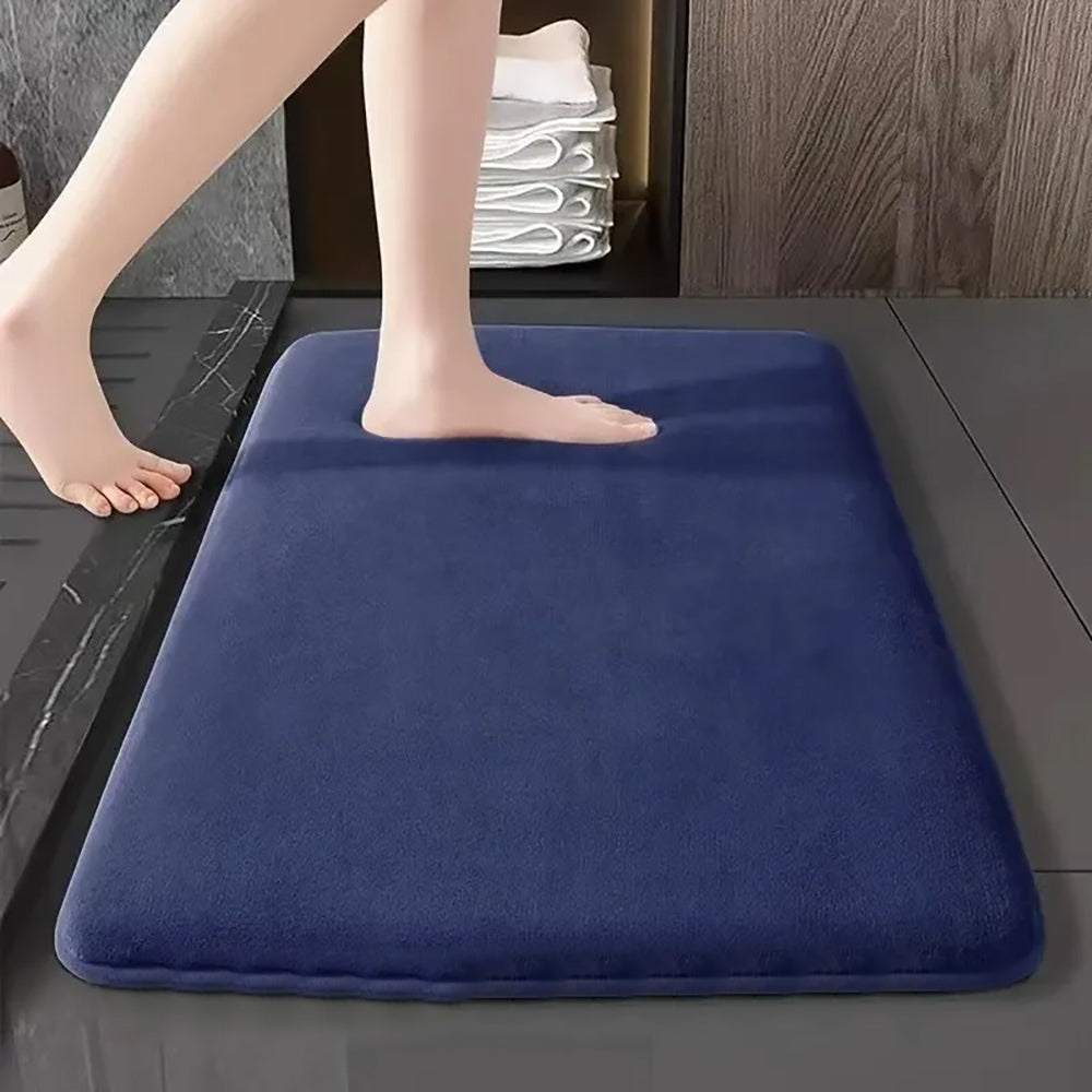 Tapis de Bain Ultra-Absorbant Antidérapant - Séchage Instantané