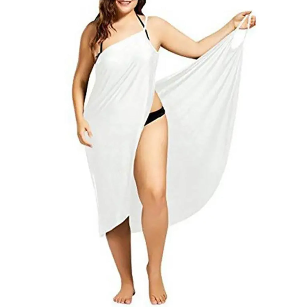 Robe de plage paréo élégante dos nu