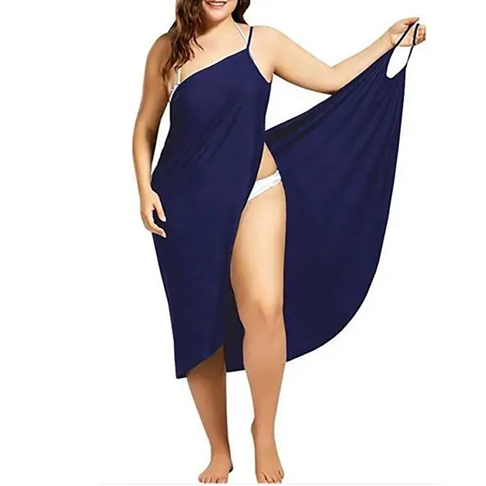 Robe de plage paréo élégante dos nu