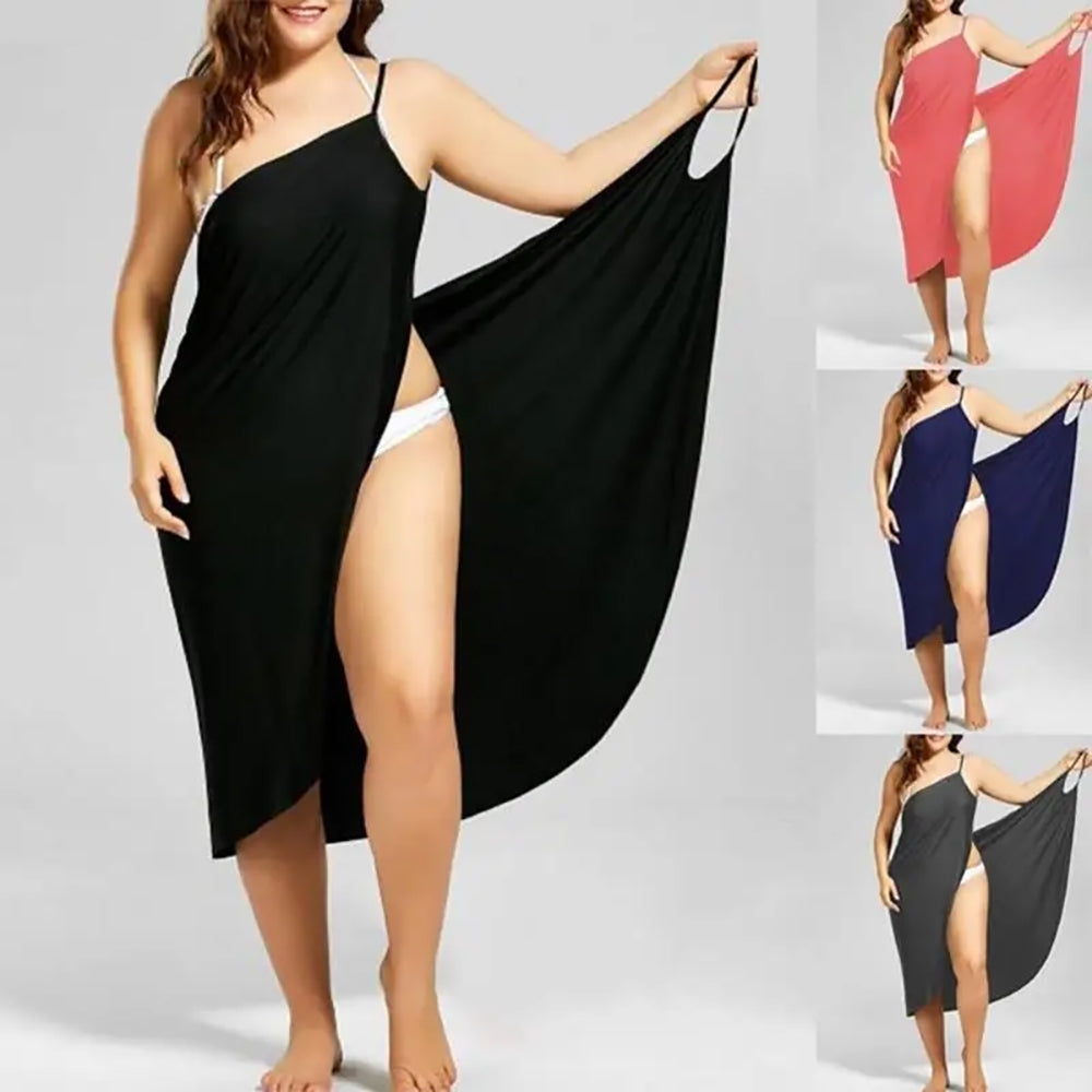 Robe de plage paréo élégante dos nu