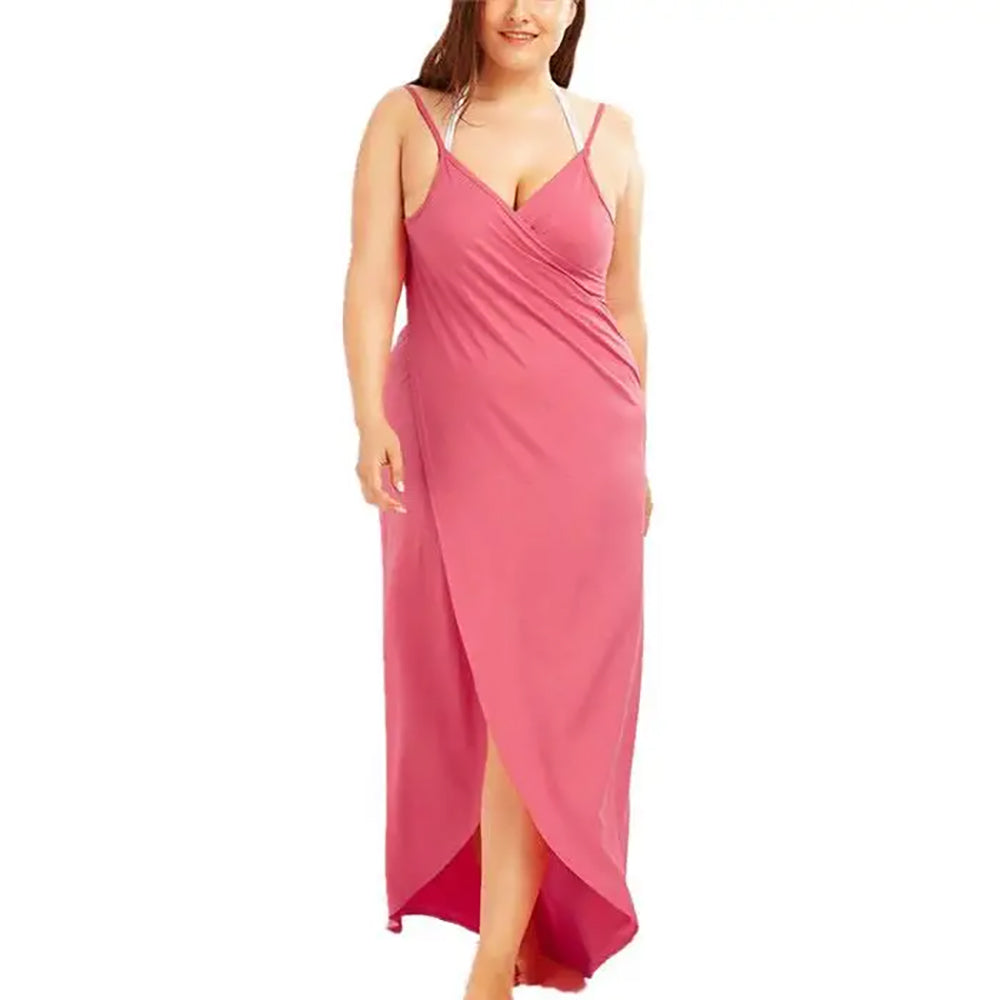 Robe de plage paréo élégante dos nu