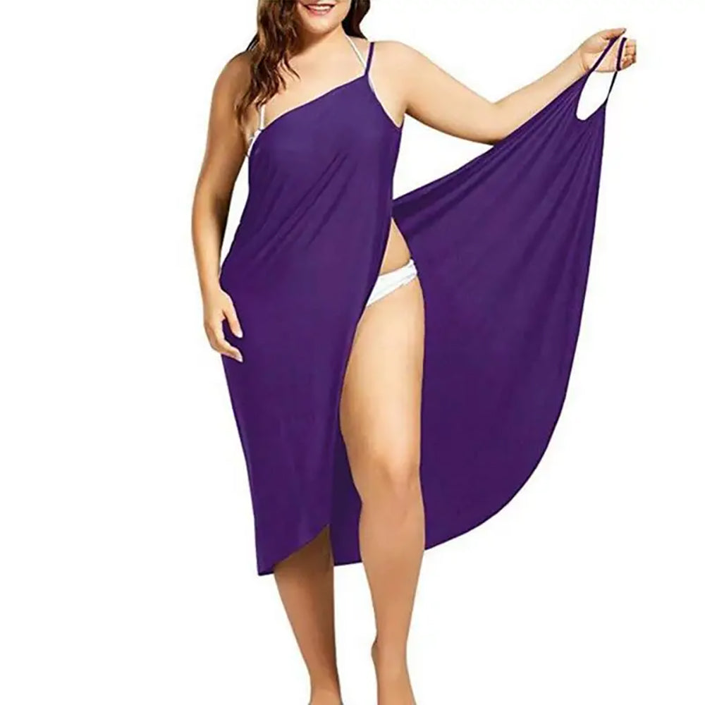 Robe de plage paréo élégante dos nu